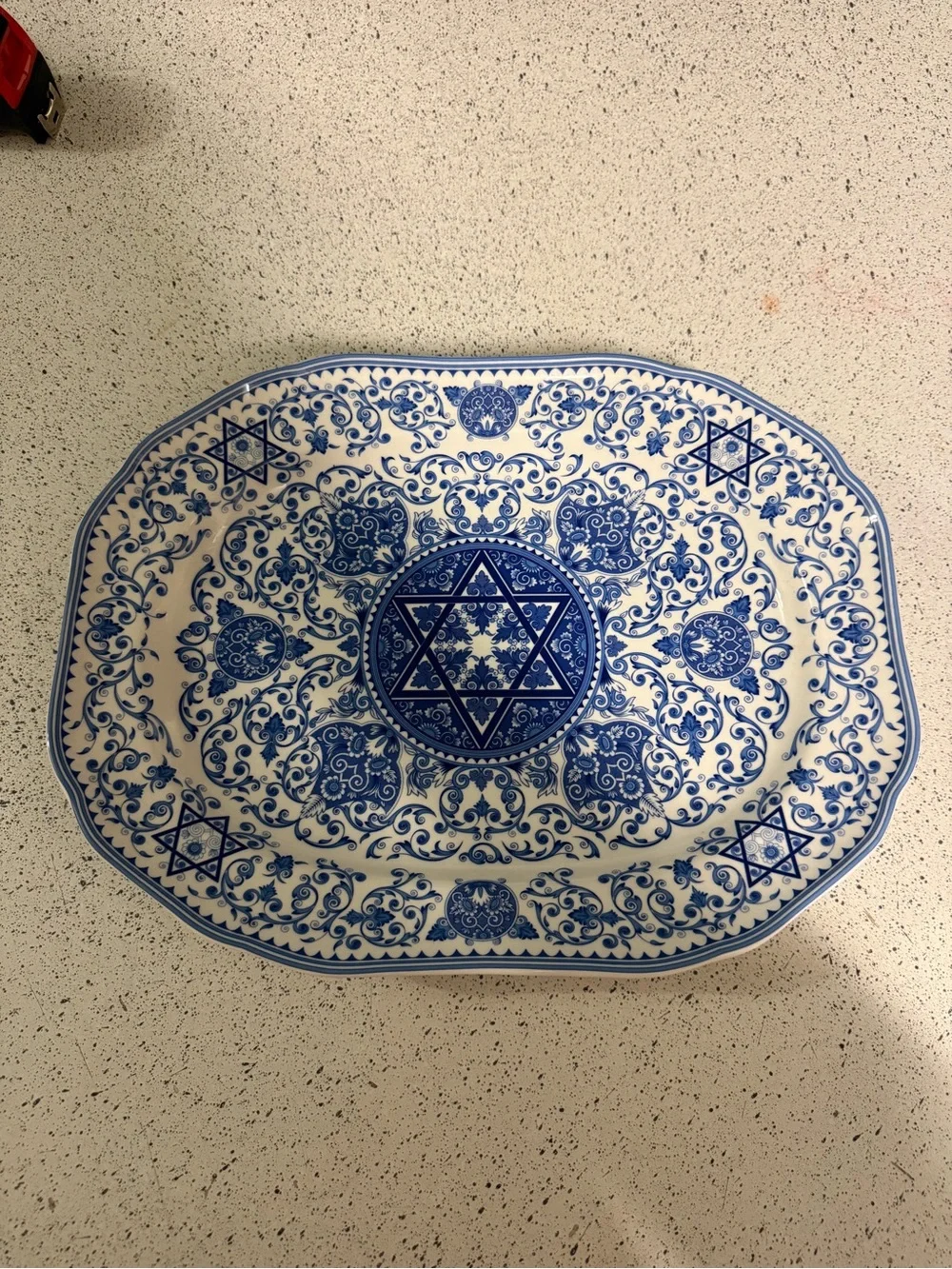 2004 Spode Judaica Collection Matzoh Platter 14x11